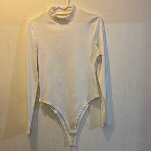 Kids White Long Sleeve One Piece